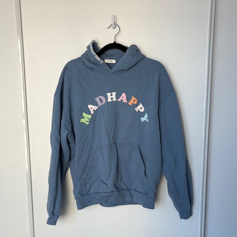 Madhappy Multicolor Logo Blue Hoodie